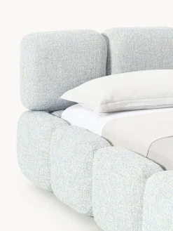 Letto imbottito in bouclé Tayla