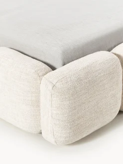 Letto imbottito in bouclé Tayla