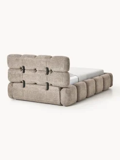 Letto imbottito in teddy bouclé Tayla