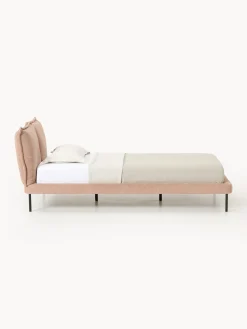 Letto imbottito in teddy bouclé Amelia
