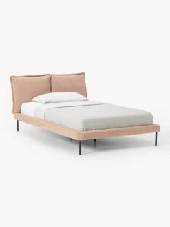 Letto imbottito in teddy bouclé Amelia