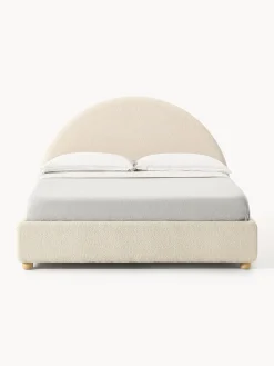 Letto imbottito in teddy con contenitore Ebba
