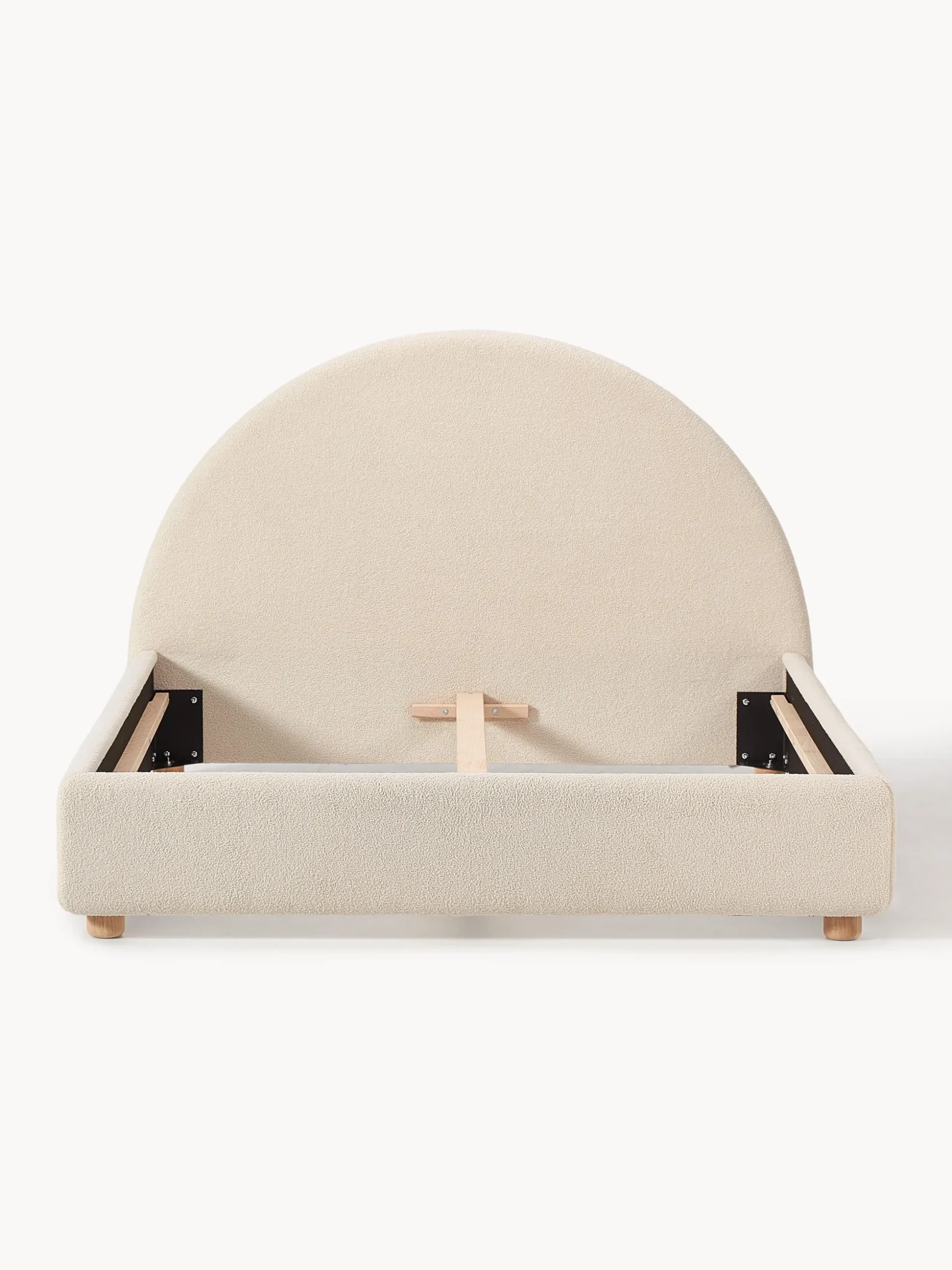 Letto imbottito in teddy Ebba
