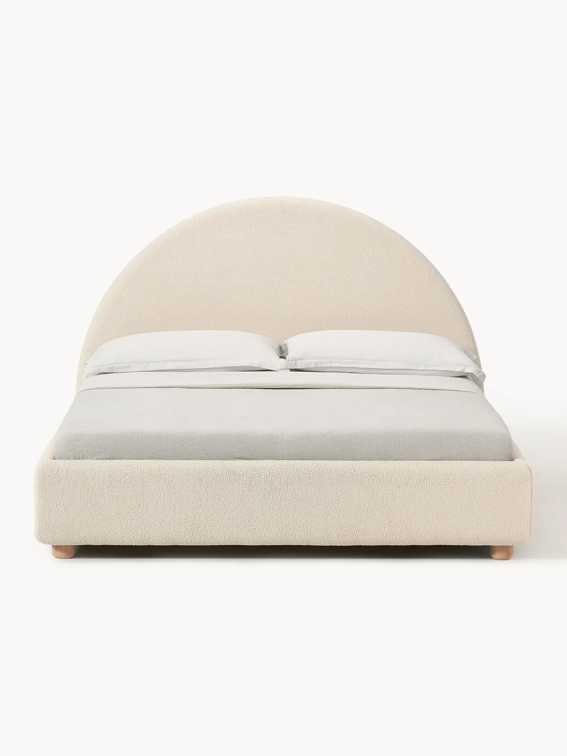 Letto imbottito in teddy Ebba