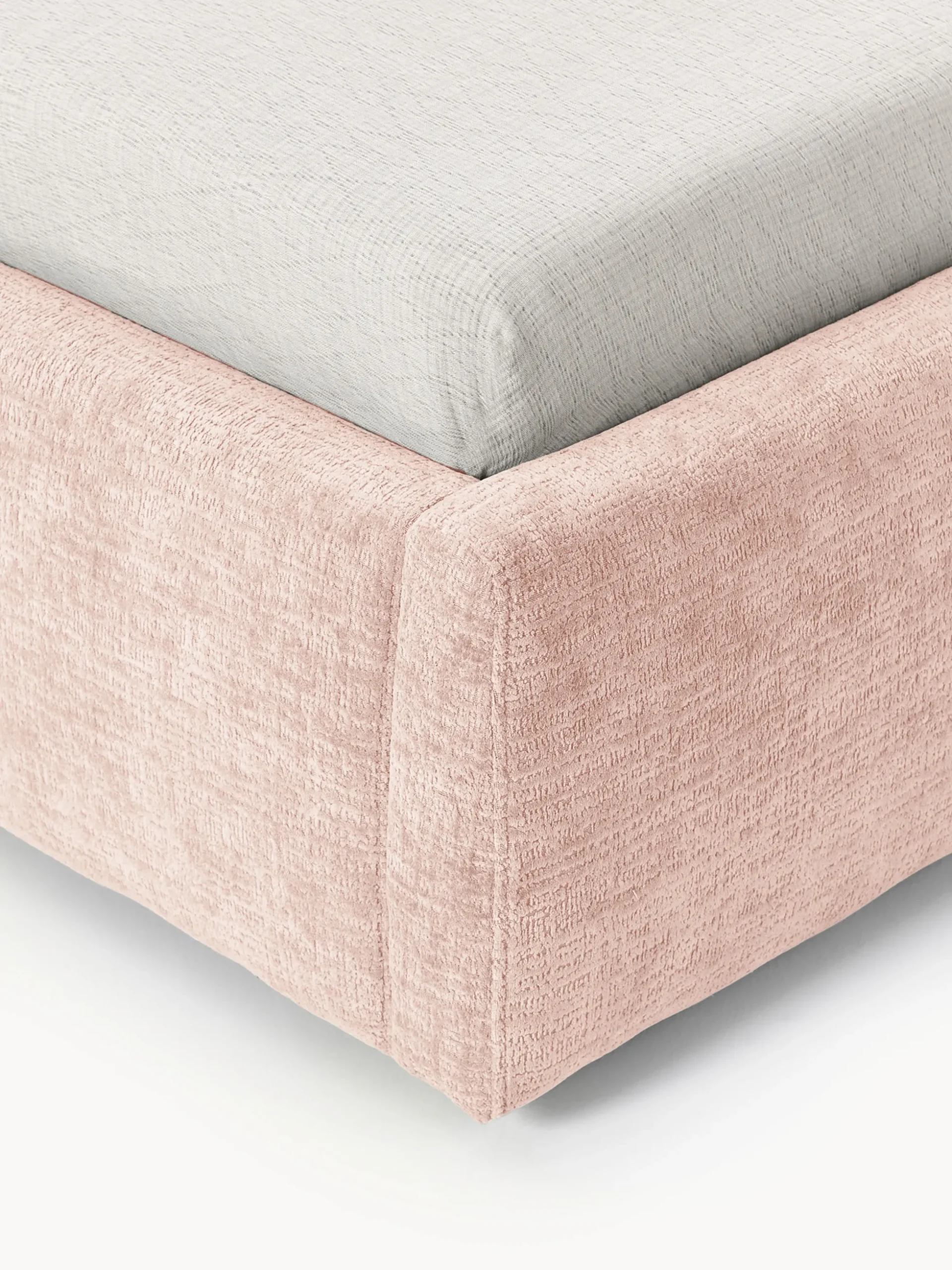Letto imbottito singolo con contenitore Cloud