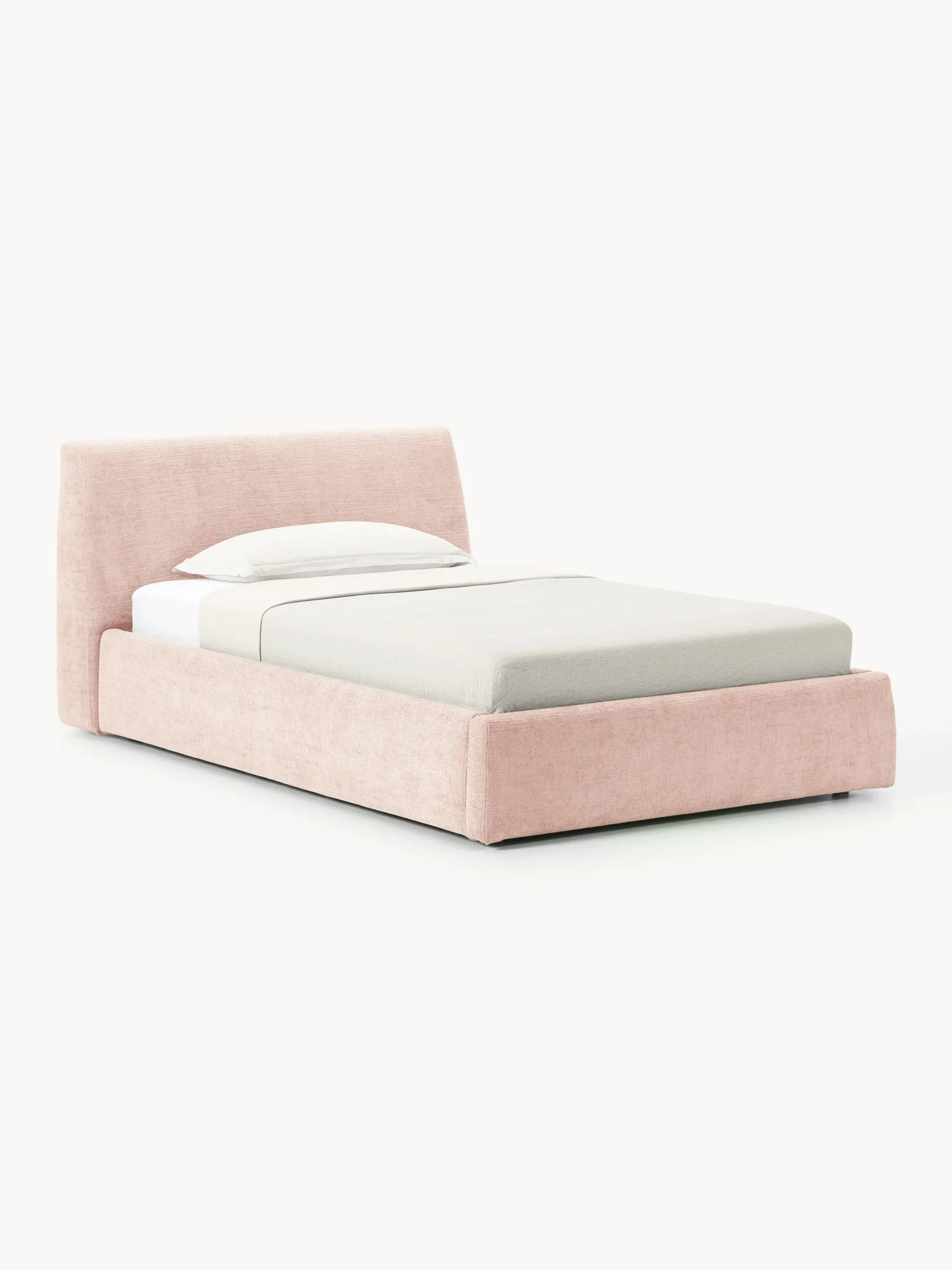 Letto imbottito singolo con contenitore Cloud