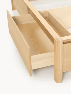 Letto in legno con testiera imbottita e cassetti Santiago