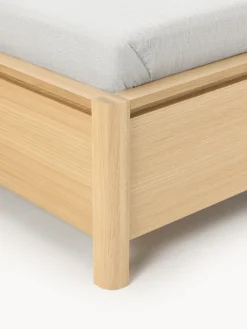 Letto in legno con testiera imbottita e cassetti Santiago