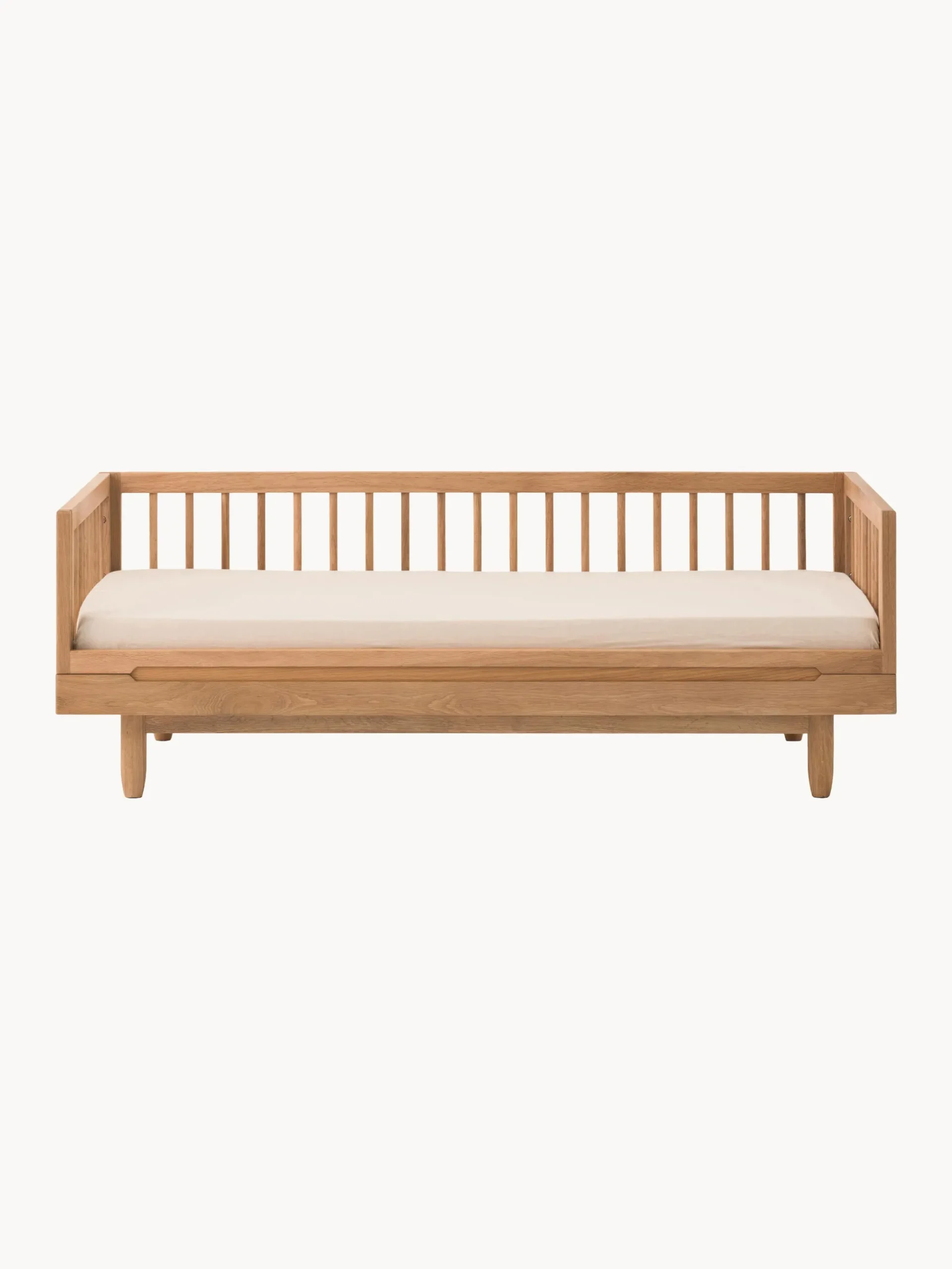 Letto per bambini in legno di quercia Pure, 70 x 140 cm