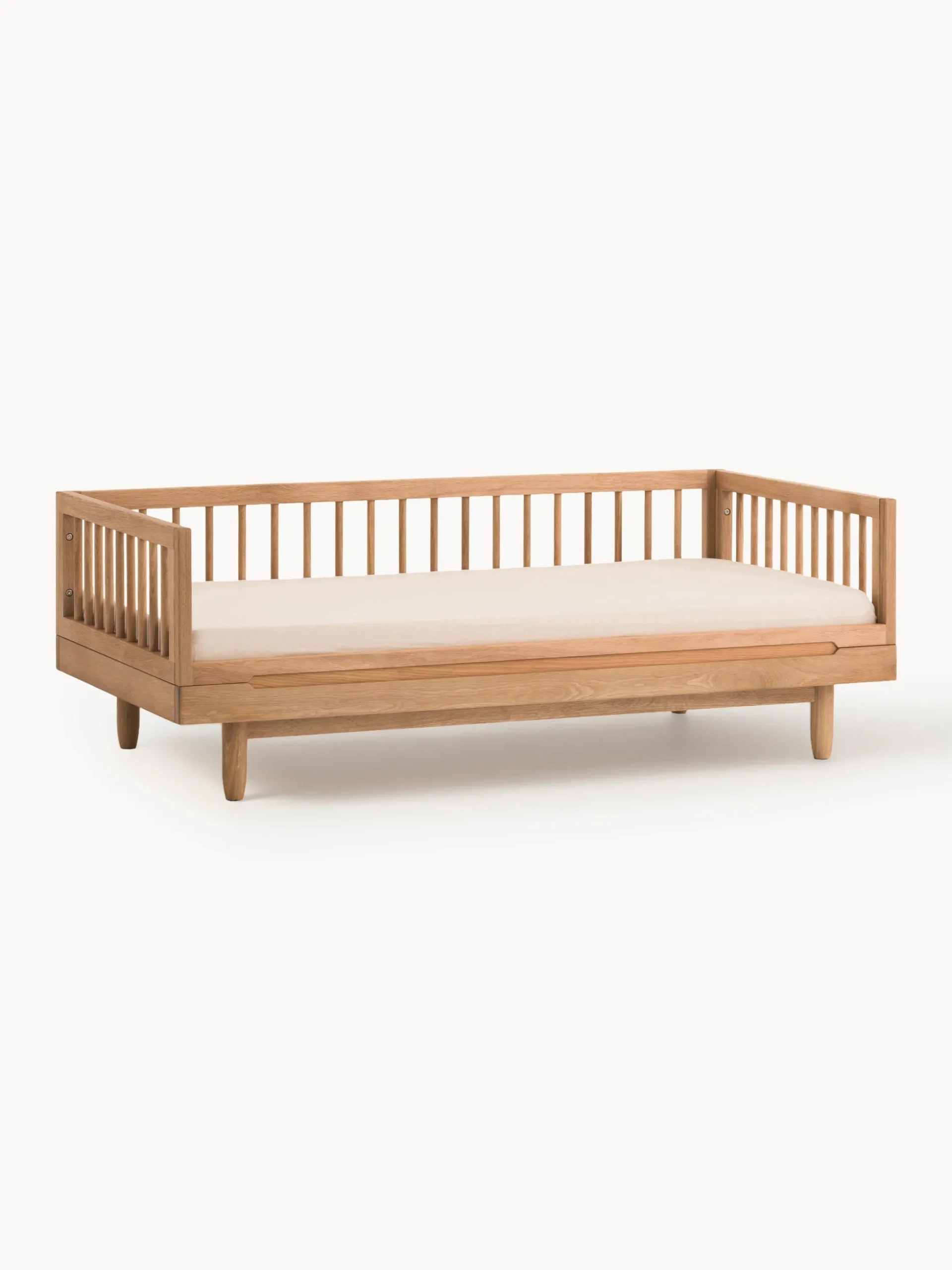 Letto per bambini in legno di quercia Pure, 70 x 140 cm