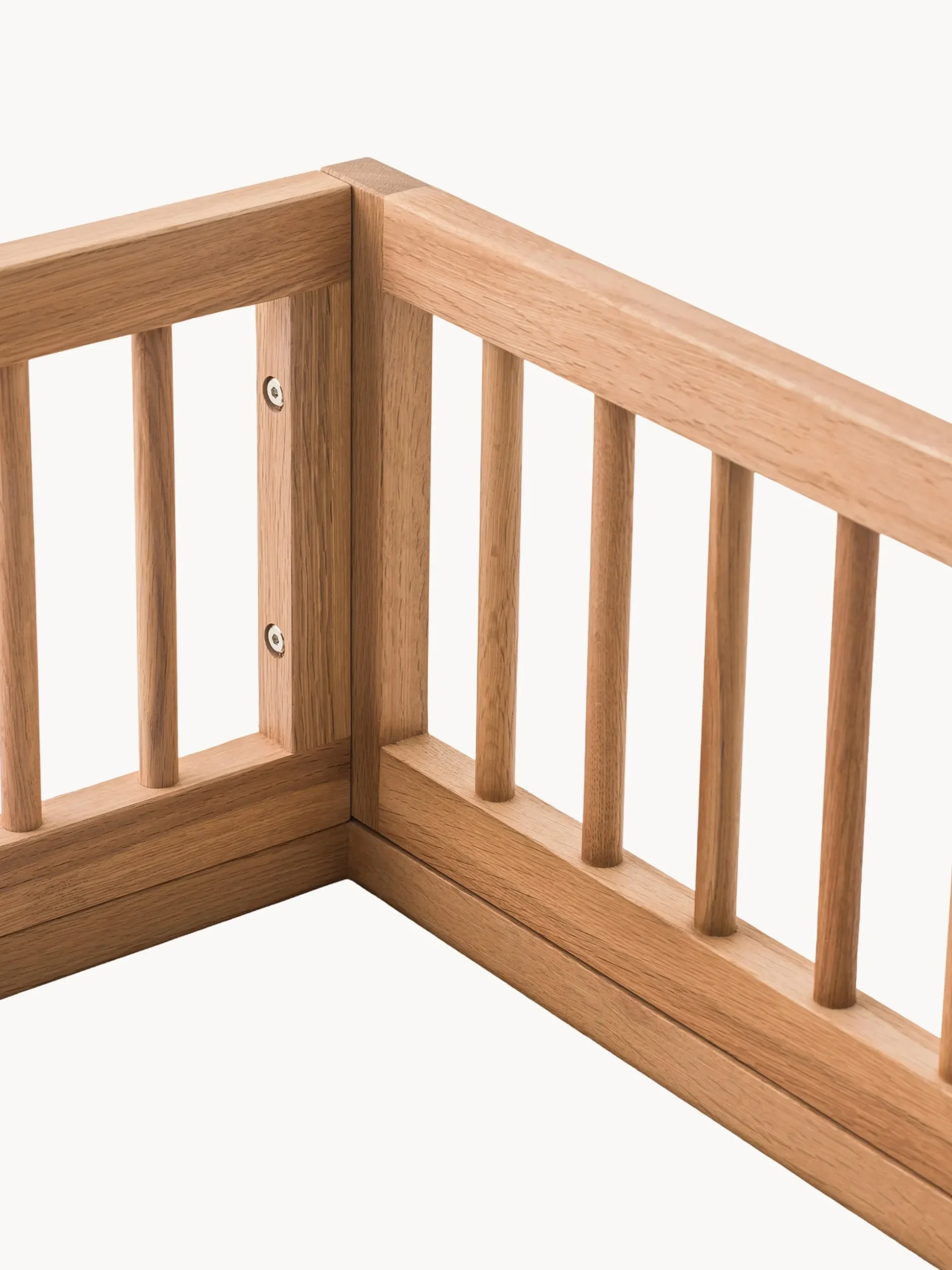 Letto per bambini in legno di quercia Pure, 70 x 140 cm
