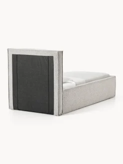 Letto singolo imbottito in bouclé Dream