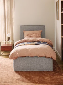 Letto singolo imbottito in bouclé Dream