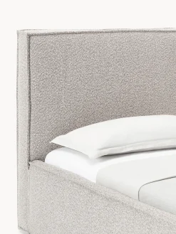 Letto singolo imbottito in bouclé Dream