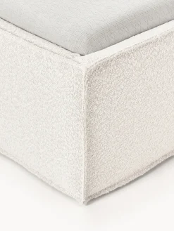 Letto singolo imbottito in bouclé con contenitore Dream