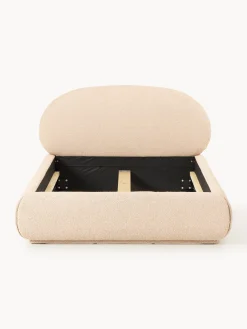 Letto singolo imbottito in bouclé Alba