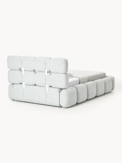 Letto singolo imbottito in teddy bouclé Tayla