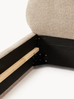 Letto singolo imbottito in teddy bouclé Alba