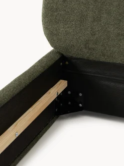 Letto singolo imbottito in teddy bouclé Alba