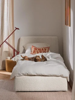 Letto singolo in bouclé Cloud