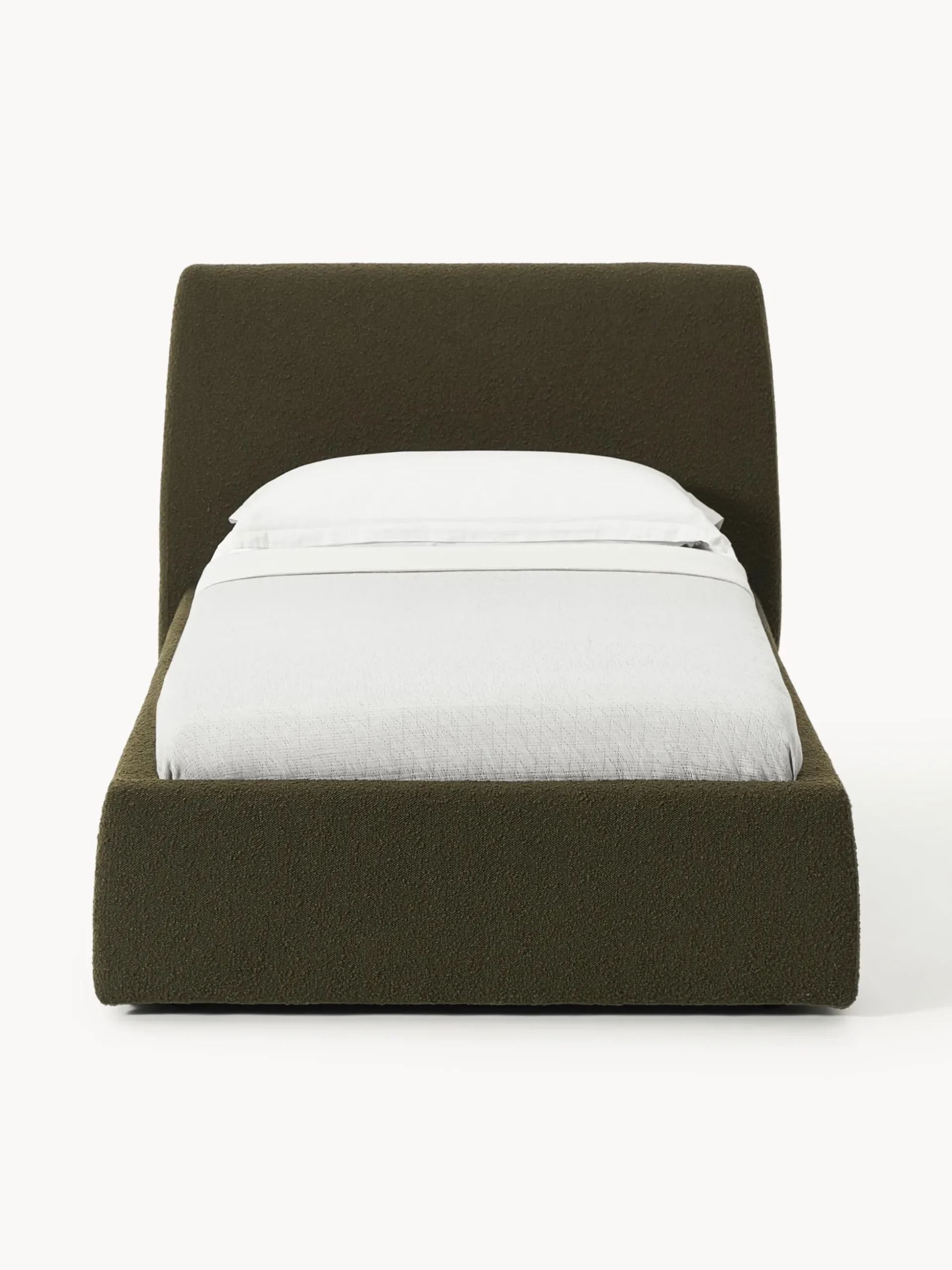Letto singolo in bouclé Cloud