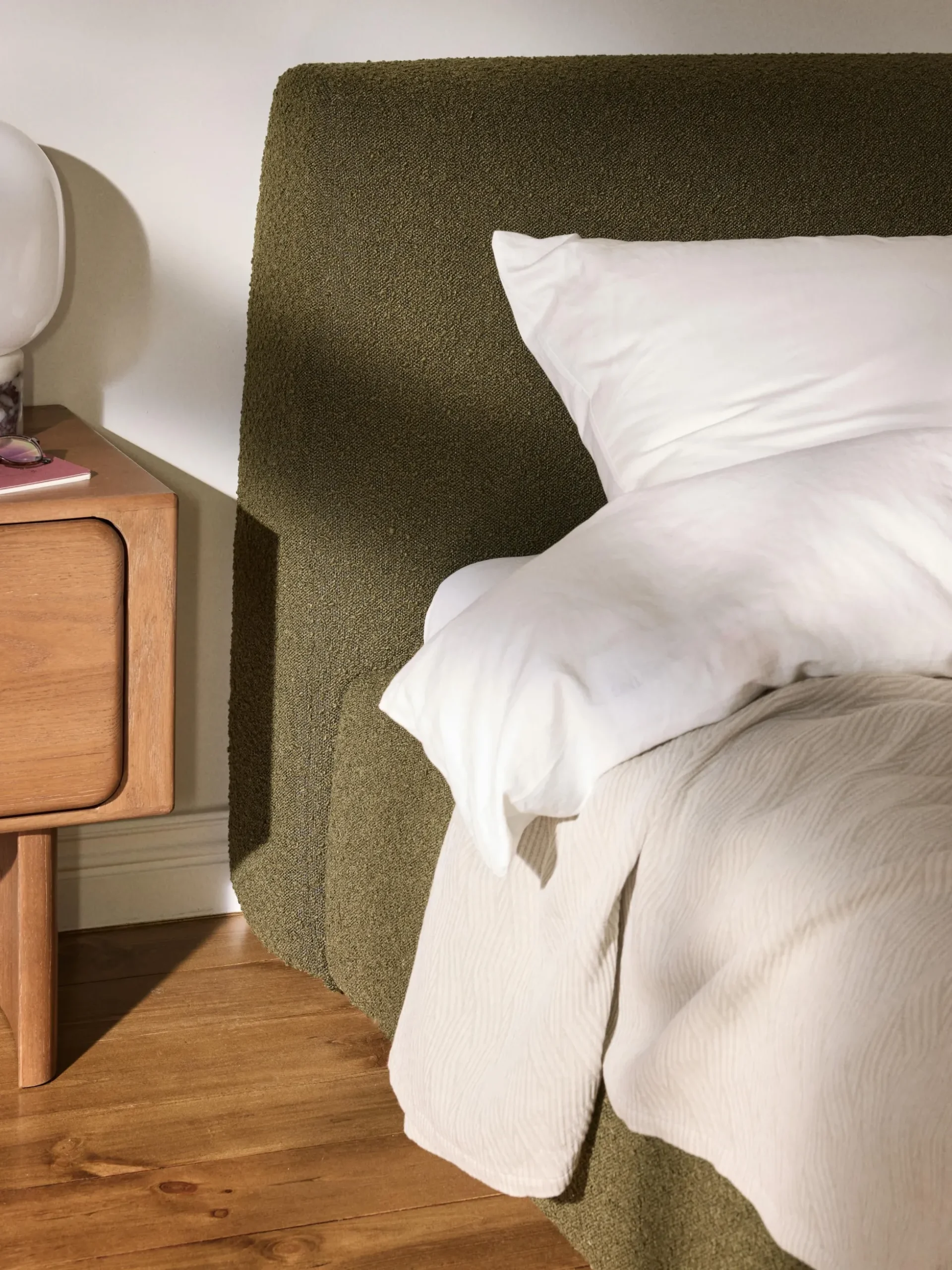 Letto singolo in bouclé Cloud