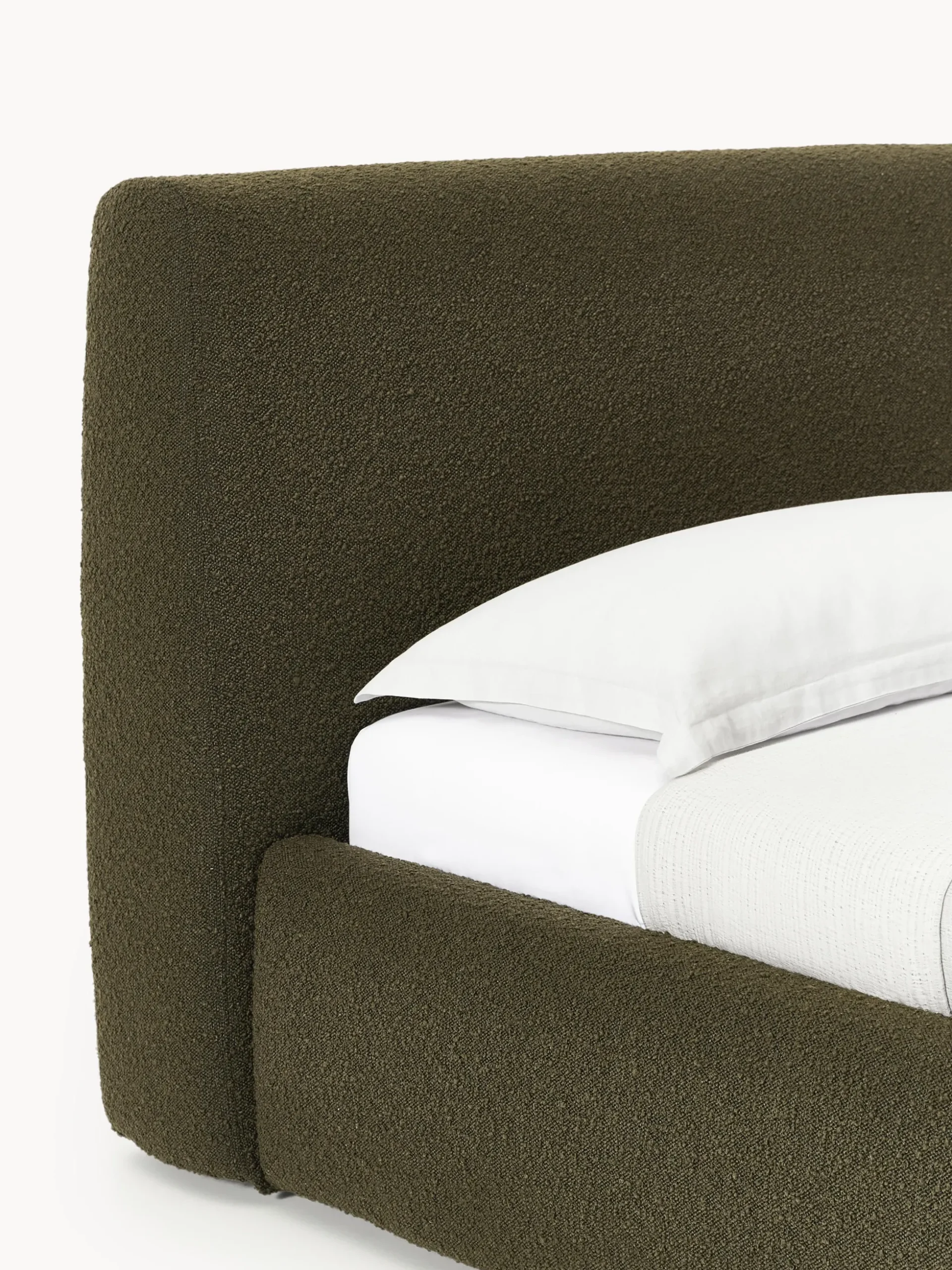 Letto singolo in bouclé Cloud