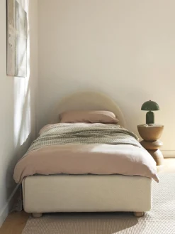 Letto singolo in teddy con contenitore Ebba