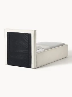 Letto singolo in velluto a coste con spazio contenitore aggiuntivo Dream