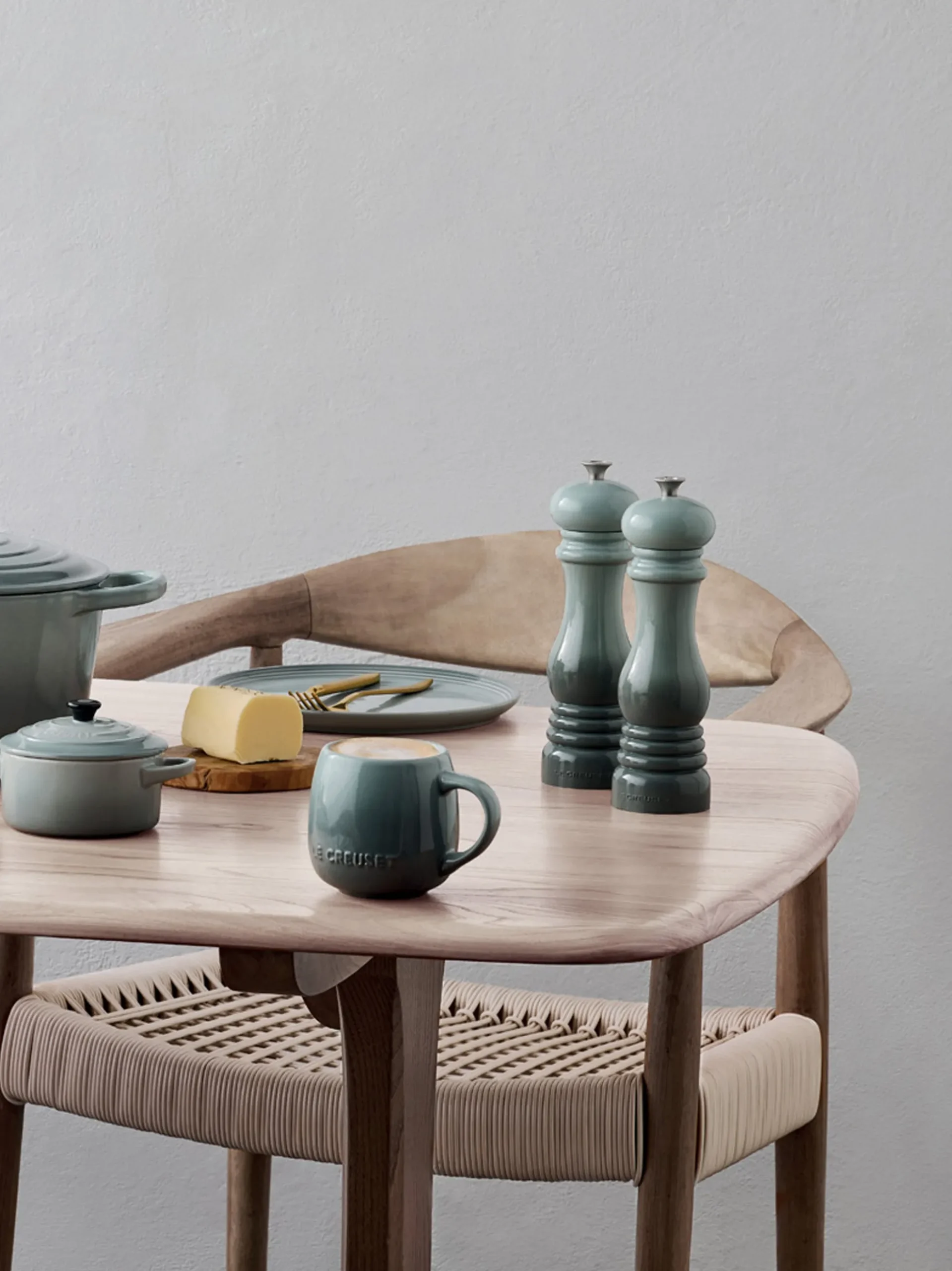 Macinasale con macinino in ceramica Creuset