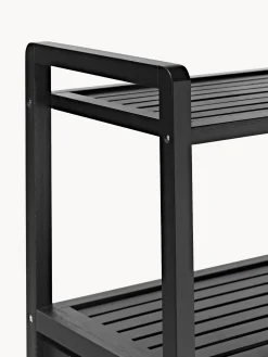 Mensola da bagno in bambù con cesti per la biancheria Kit