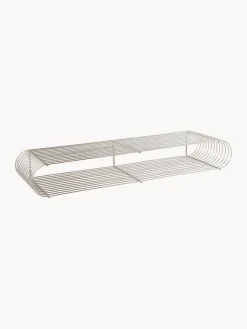 Mensola da parete in metallo Curva, alt. 80 cm