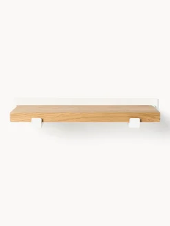 Mensola piccola da parete in legno di quercia Ally, larg. 40 cm