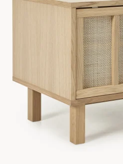 Mobile TV con frontali in rattan Echo
