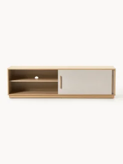 Mobile TV in legno con frontale imbottito Wisp