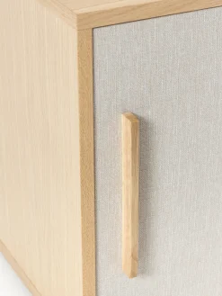 Mobile TV in legno con frontale imbottito Wisp