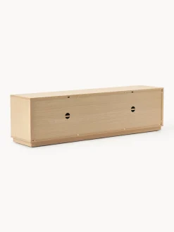 Mobile TV in legno con frontale imbottito Wisp