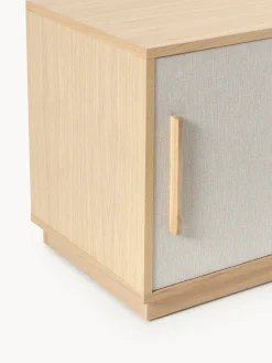Mobile TV in legno con frontale imbottito Wisp