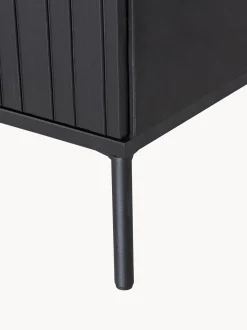 Mobile TV in legno di pino con frontale millerighe Avourio, 2 ante