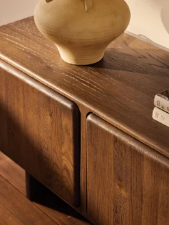 Mobile TV in legno di quercia Chandler