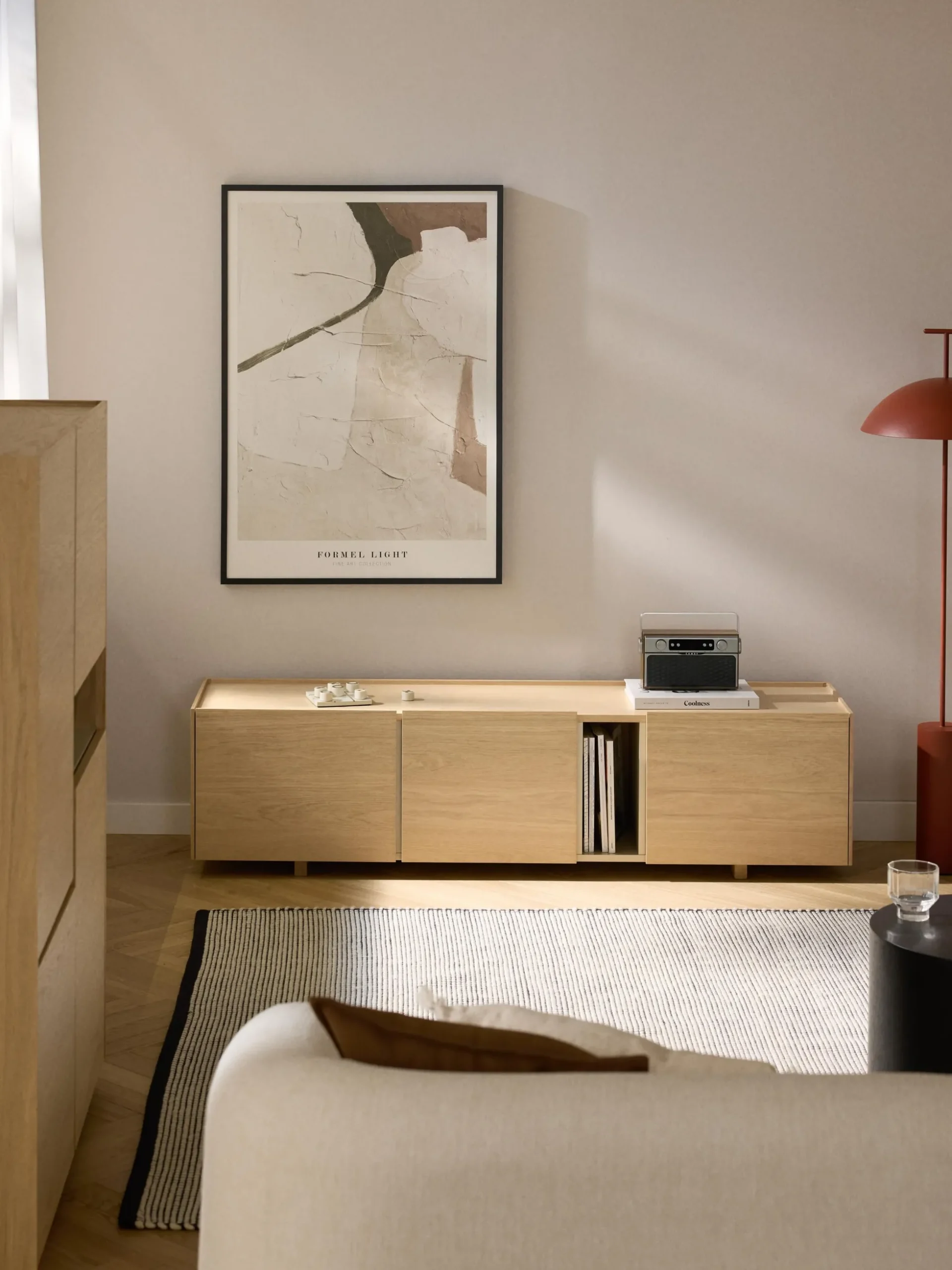 Mobile TV in legno Larsen