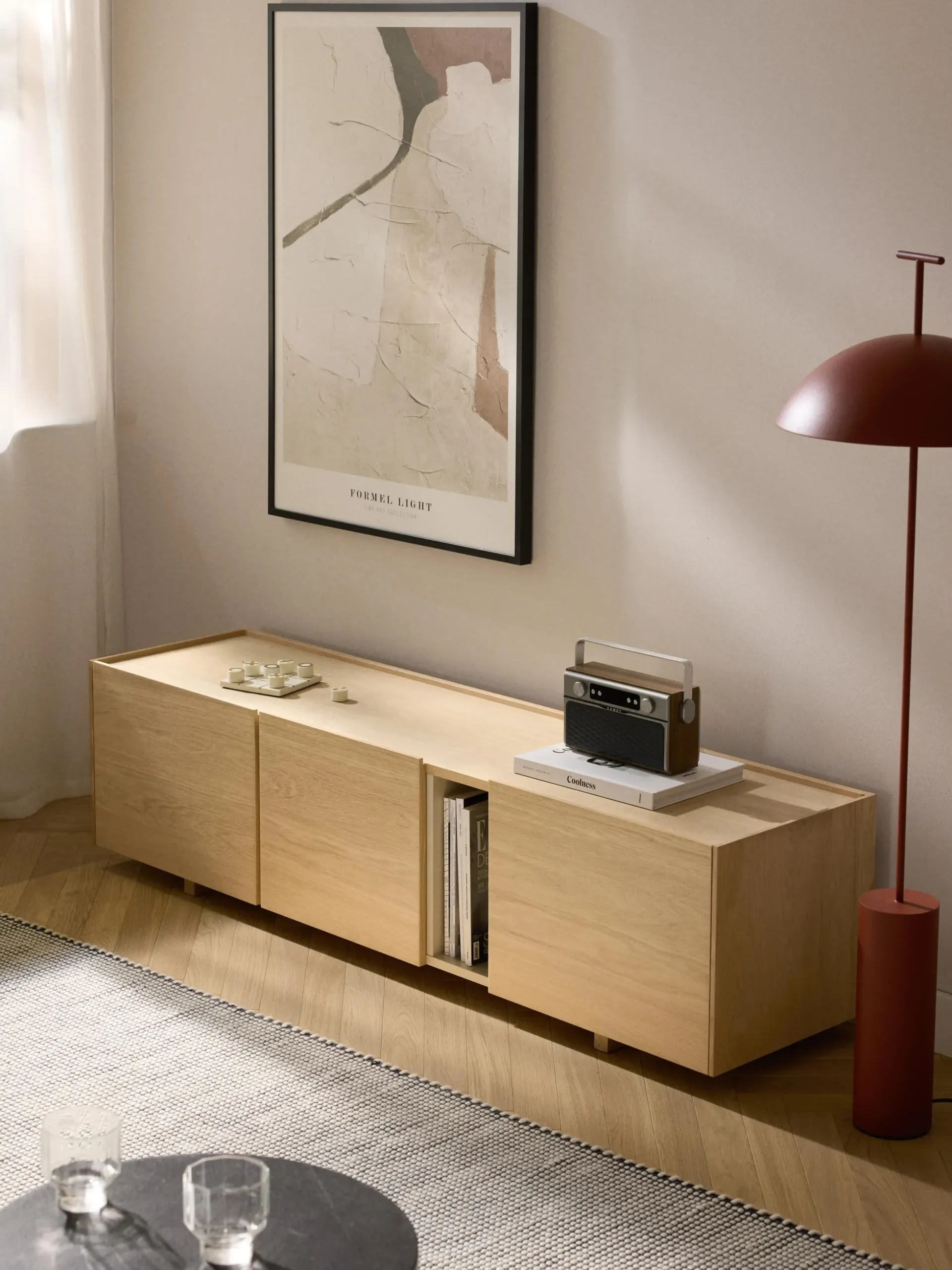 Mobile TV in legno Larsen