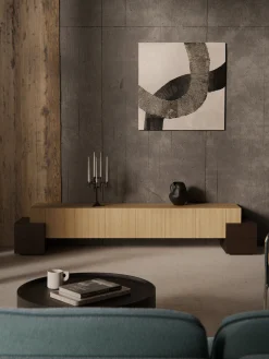 Mobile TV in legno Pino