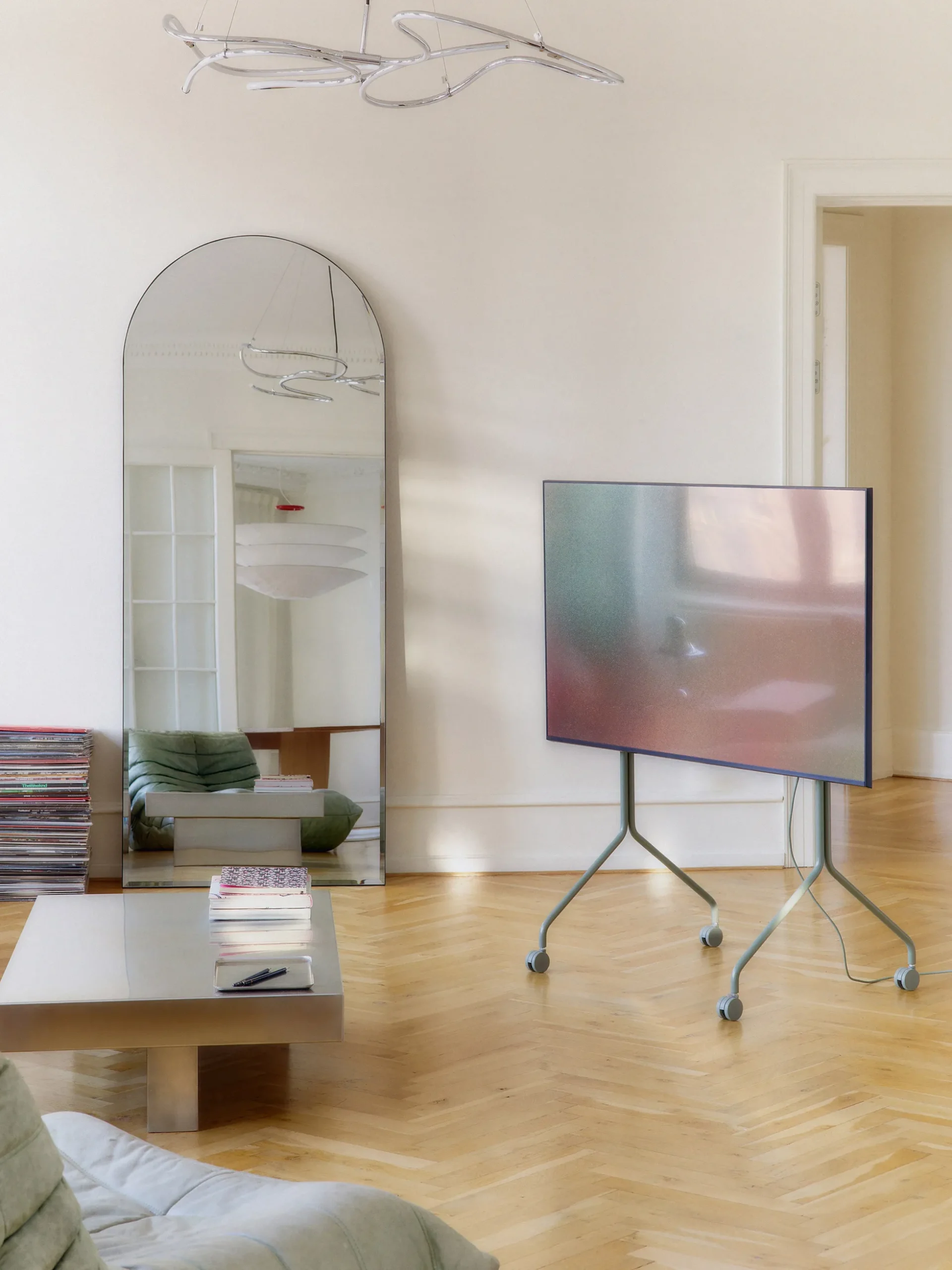 Mobile TV con ruote Moon Light