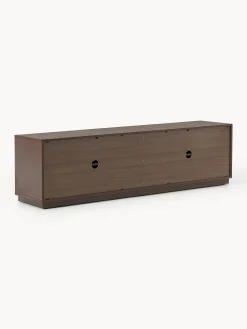 Mobile TV in legno con frontale imbottito Wisp