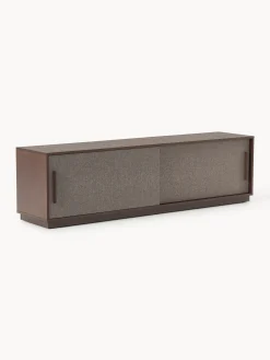 Mobile TV in legno con frontale imbottito Wisp