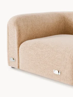 Modulo angolare arrotondato in bouclé Wolke