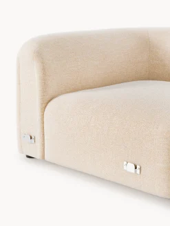 Modulo angolare arrotondato in bouclé Wolke
