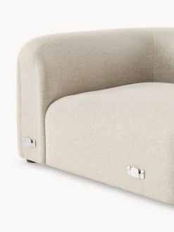 Modulo angolare arrotondato in bouclé Wolke
