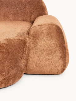 Modulo angolare chaise longue in teddy bouclé Wolke